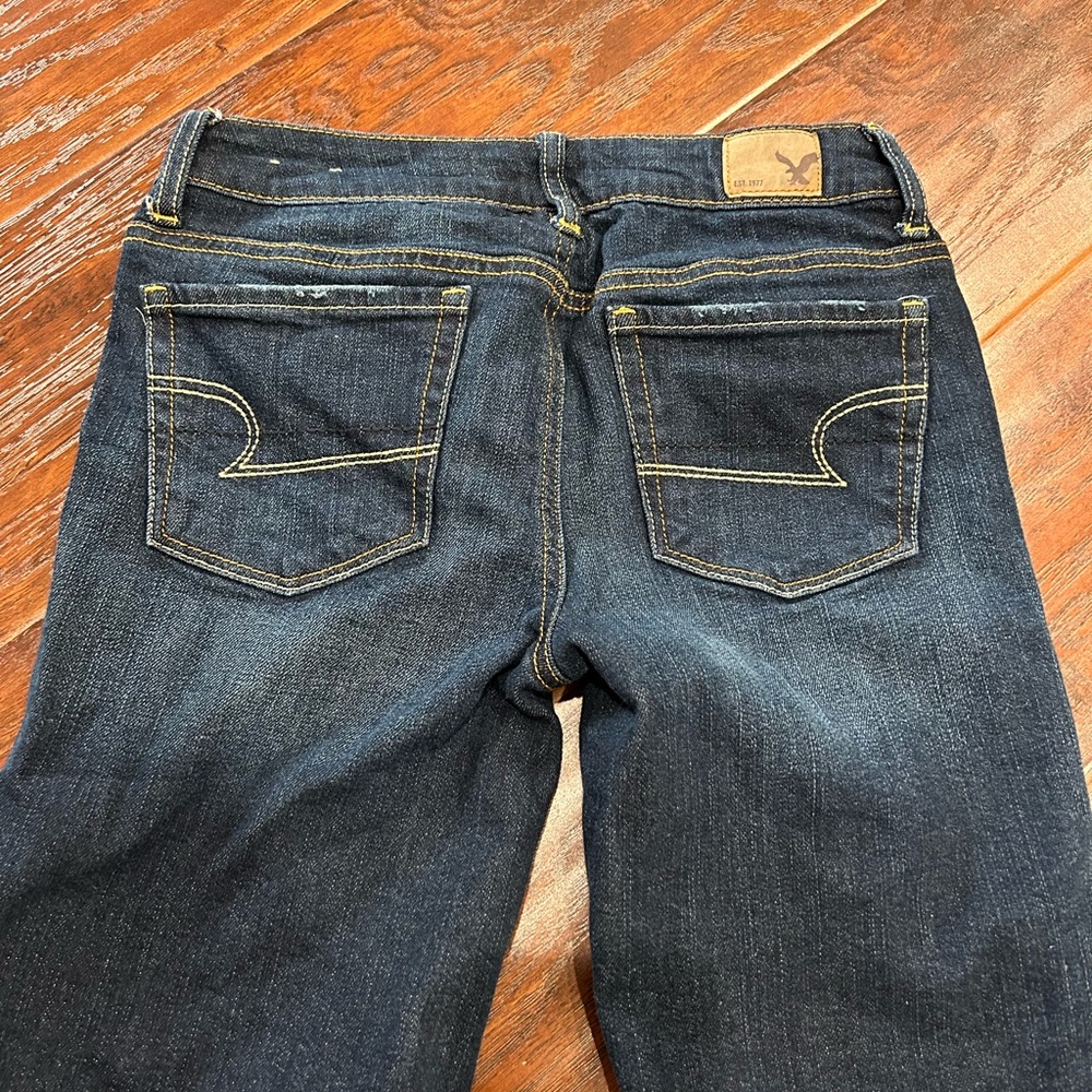 American Eagle Outfitters Blue and Yellow Bermudas Casual Style